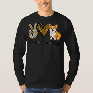 Peace Liebe Corgi Dog Mama Muttertag Corgi 3 T-Shirt
