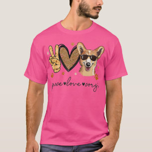 Peace Liebe Corgi T-Shirt