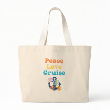 Peace Liebe Cruise Large Tote Bag