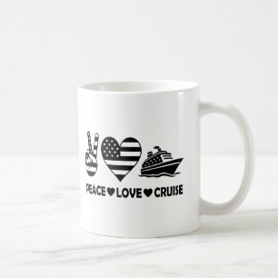 Peace Liebe Cruise USA Vacation Vibes Kaffeetasse