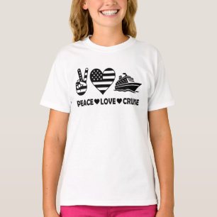 Peace Liebe Cruise USA Vacation Vibes T-Shirt