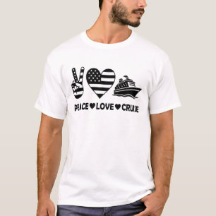 Peace Liebe Cruise USA Vacation Vibes T-Shirt