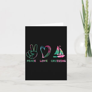 Peace Liebe Cruising Family Summer Karte