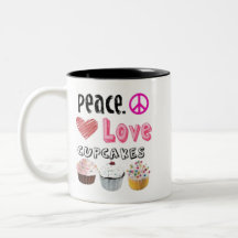 Peace Liebe Cupcakes cake design