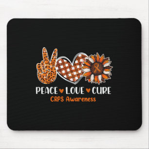 Peace Liebe Cure Crps Awareness Montag Krieger Ora Mousepad