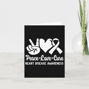 Peace Liebe Cure Go Red American Heart Disease Awa Karte