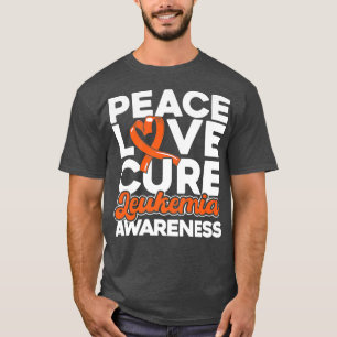 Peace Liebe Cure Leukämie Awareness 1 T-Shirt