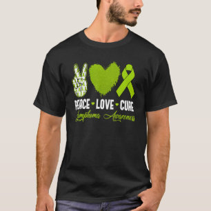 Peace Liebe Cure Lymphoma Awareness Month Warrior  T-Shirt