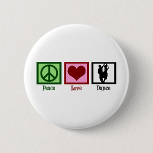Peace Liebe Dance Button
