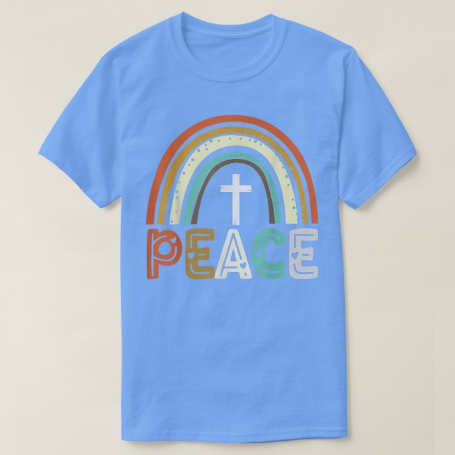 Peace Liebe Dankbarkeit gesegneter Erntedank Fall  T-Shirt (Design vorne)