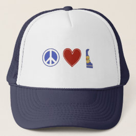 Peace Liebe Delaware Truckerkappe
