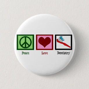 Peace Liebe Dentistry Button