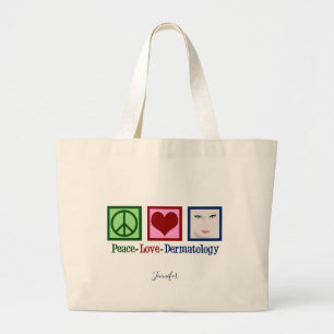 Peace Liebe Dermatology Jumbo Stoffbeutel