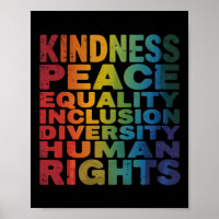 Peace Liebe Diversity Inklusion Equality Black His