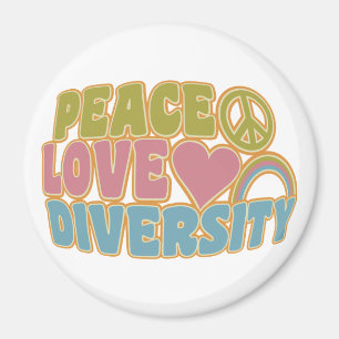 PEACE LIEBE DIVERSITY Magnet