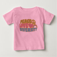 PEACE LIEBE DIVERSITY Shirt - wählen Sie Stil & Fa