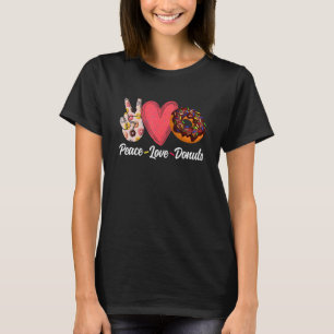 Peace Liebe Donuts Doughnut Men Women Boys Girl T-Shirt
