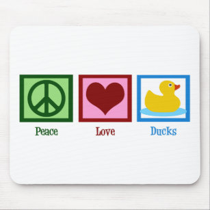 Peace Liebe Ducks Mousepad