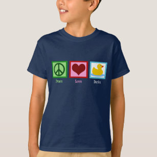 Peace Liebe Ducks Niedlich Duck Mascot Kids T-Shirt