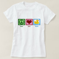 Peace Liebe Ducks Niedlich Duck Women's
