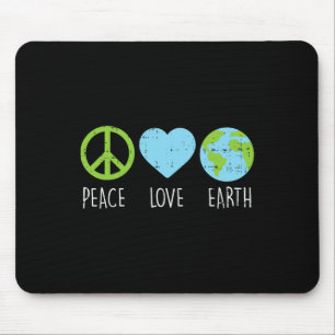 Peace Liebe Earth Cool Hippie Hippy Environmentali Mousepad