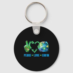 Peace Liebe Earth Planet Happy 54 Jubiläum Env Schlüsselanhänger