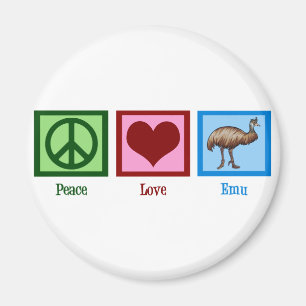 Peace Liebe Emu Magnet