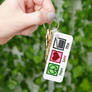 Peace Liebe Film Company Custom Clapper Board Schlüsselanhänger