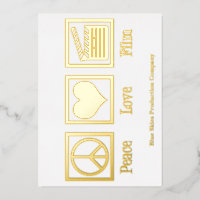 Peace Liebe Film Production Company Director Gold