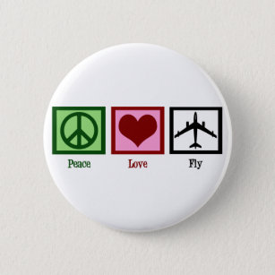 Peace Liebe Fly Button