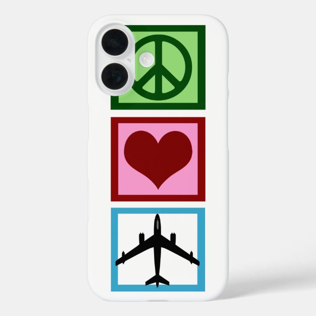 Peace Liebe Fly Case-Mate iPhone Hülle (Rückseite)