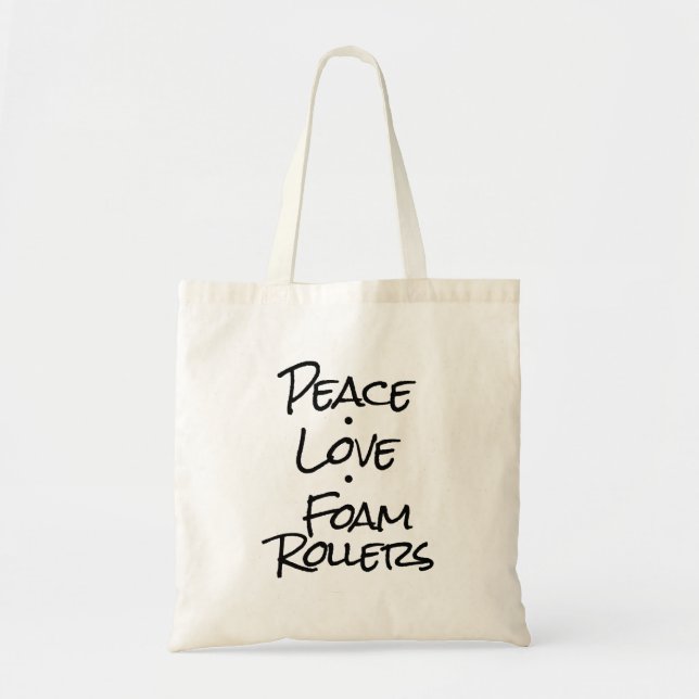 Peace Liebe Foam Rollers Tragetasche (Vorne)