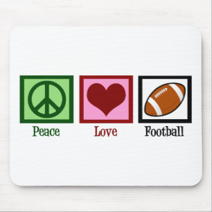 Peace Liebe Football Mousepad