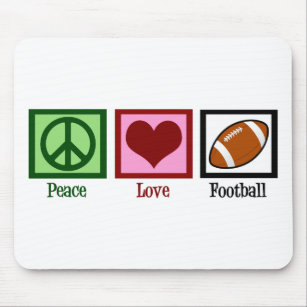 Peace Liebe Football Mousepad