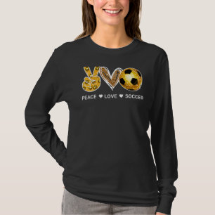 Peace Liebe Football Soccer T-Shirt