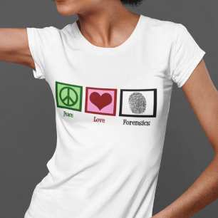 Peace Liebe Forensik T-Shirt