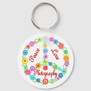 Peace Liebe Fotografy Schlüsselanhänger