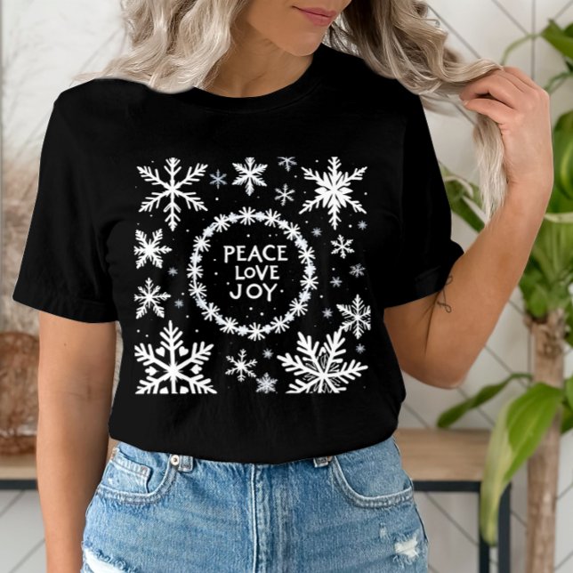 Peace Liebe Freude am Weihnachtsfest T-Shirt (Von Creator hochgeladen)