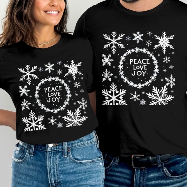 Peace Liebe Freude am Weihnachtsfest T-Shirt (Von Creator hochgeladen)
