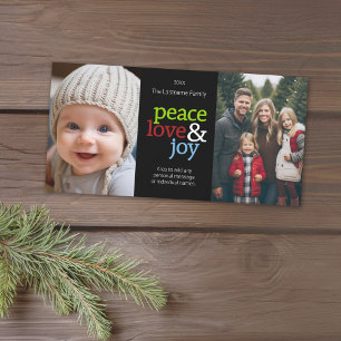 Peace Liebe Freude Weihnachten 2 Foto Collage