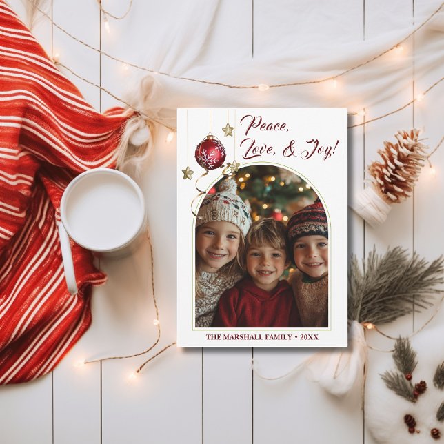 Peace Liebe Freuen Weihnachten Weihnachtskarte (Von Creator hochgeladen)