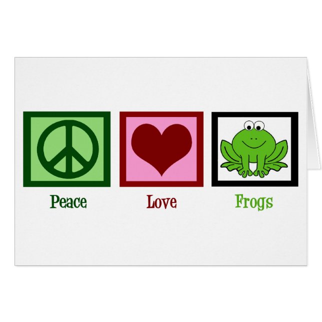 Peace Liebe Frogs (Vorderseite (Horizontal))