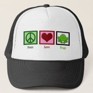 Peace Liebe Frogs Truckerkappe