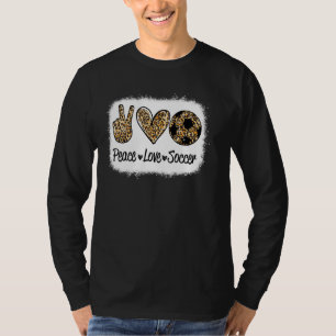 Peace Liebe Fußball Niedlich für weibliche Teen Gi T-Shirt