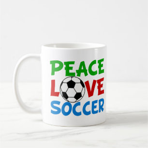 Peace Liebe Fußball Niedlich Kinder Kaffeetasse