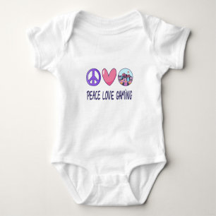 Peace Liebe Gaming Baby Strampler
