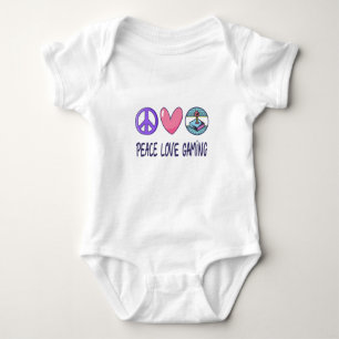 Peace Liebe Gaming Baby Strampler