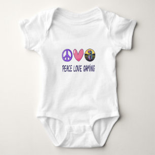 Peace Liebe Gaming Baby Strampler