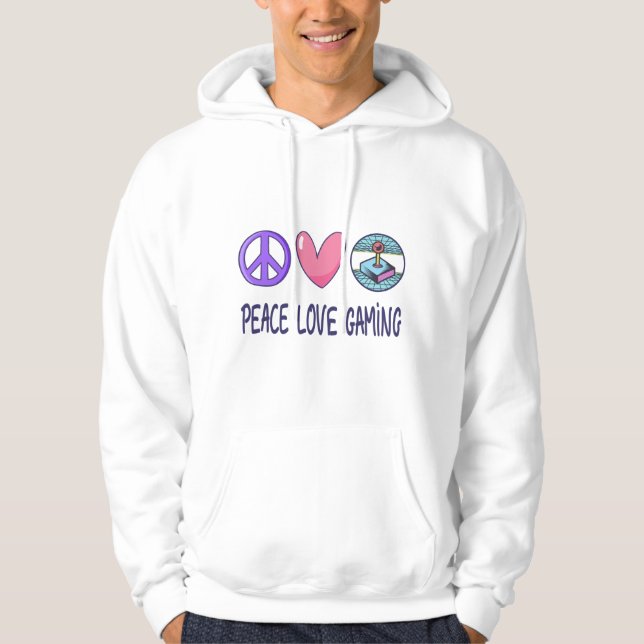 Peace Liebe Gaming Hoodie (Vorderseite)