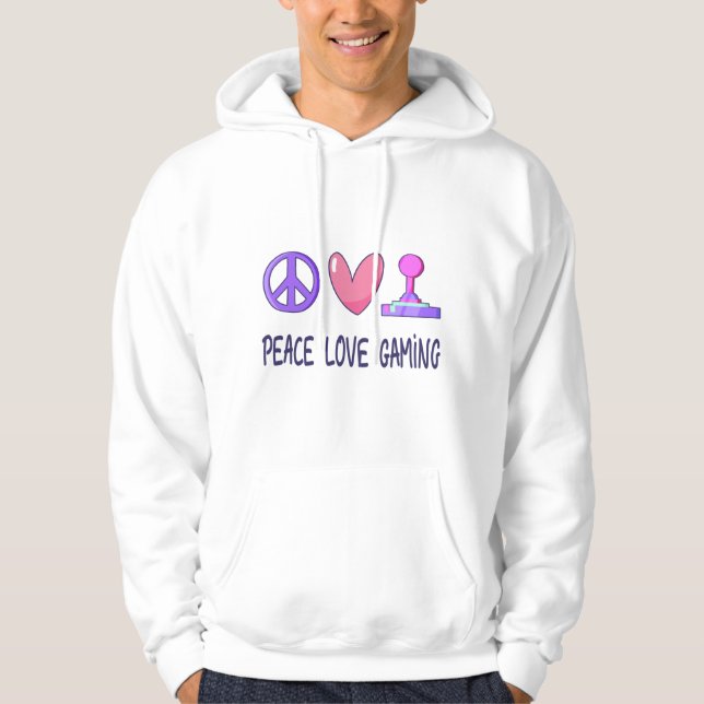 Peace Liebe Gaming Hoodie (Vorderseite)